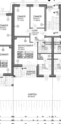 3-Zimmer-Wohnung mieten in Hollabrunn – 74,84 m², € 728 – Bild 2 von 2