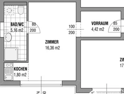 Wohnung kaufen in Graz – 27,74 m², € 115.000 – Bild 11 von 11