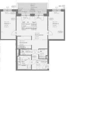 3-Zimmer-Wohnung mieten in Graz – 77,64 m², € 981 – Bild 17 von 17
