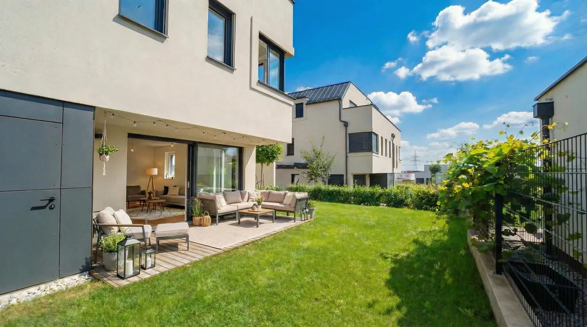 Mehr Platz statt Wohnung: Modernes Familienhaus nahe Wien mit Garten & Terrasse - Widok 3