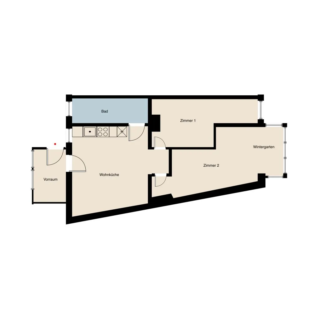 Sonnige 3-Zimmer mit Wintergarten und Balkon - Ansicht 2