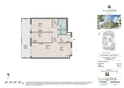 3-Zimmer-Wohnung mieten in Tulln – 69,16 m², € 1.125 – Bild 14 von 14