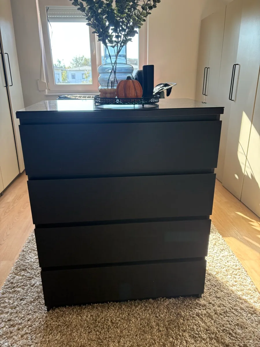 Ikea Malm Kommode schwarz, € 90,- (4910 Ried im Innkreis)