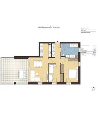 3-Zimmer-Wohnung kaufen in Dornbirn – 72,7 m², € 661.000 – Bild 5 von 6