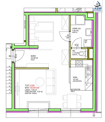 1-Zimmer-Gewerbeimmobilie kaufen in Wien – 43,44 m², € 149.000 – Bild 8 von 9