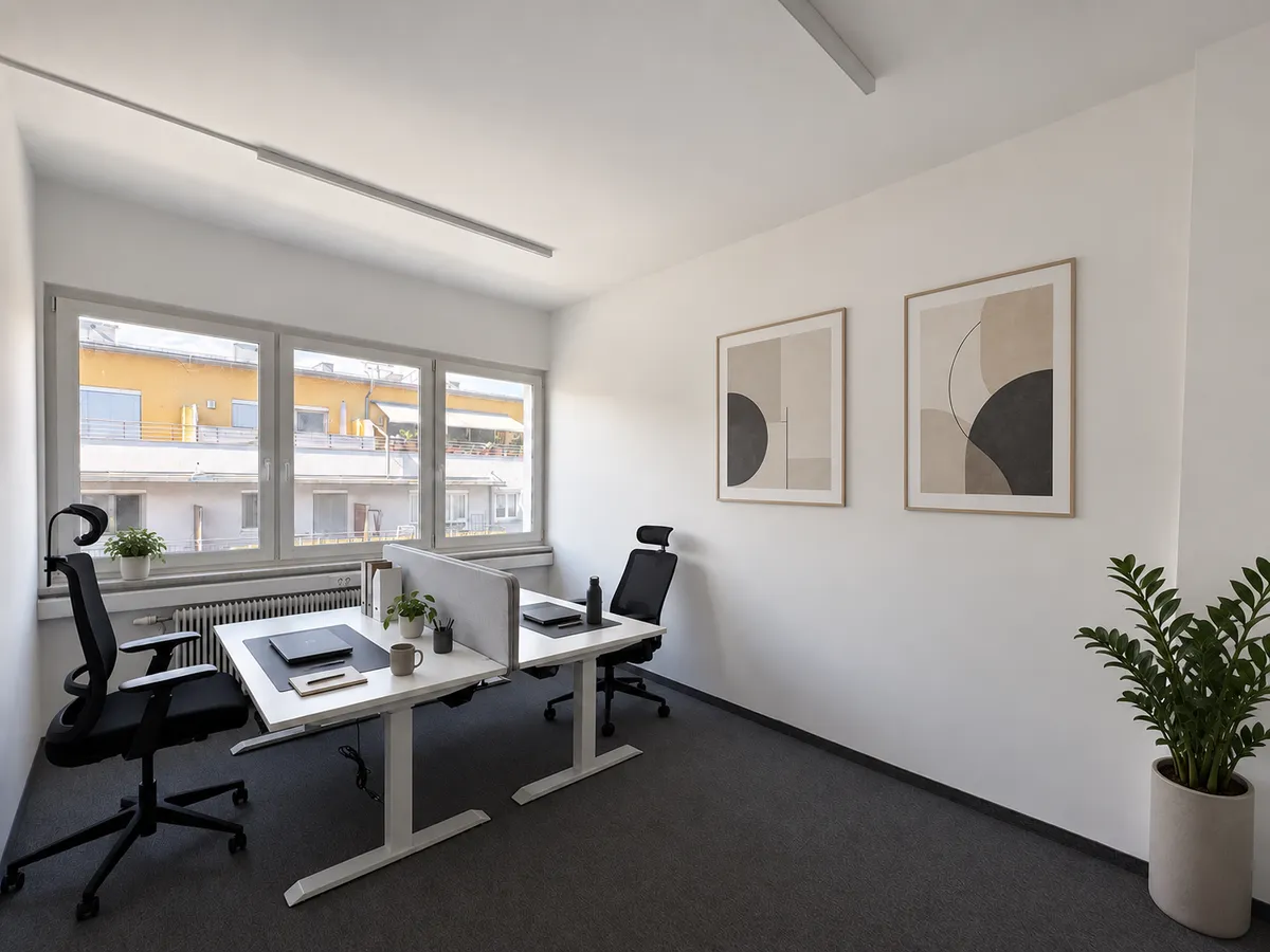 NEU: 2 Personen Büro - vollserviciert, möbiliert & 24/7 zugänglich - Ansicht 3