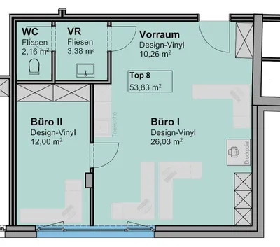 Gewerbeimmobilie kaufen in Salzburg Stadt – 54 m², € 258.000 – Bild 5 von 5