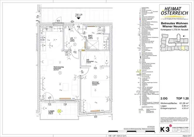 2-Zimmer-Wohnung mieten in Wiener Neustadt – 61,28 m², € 866 – Bild 23 von 23