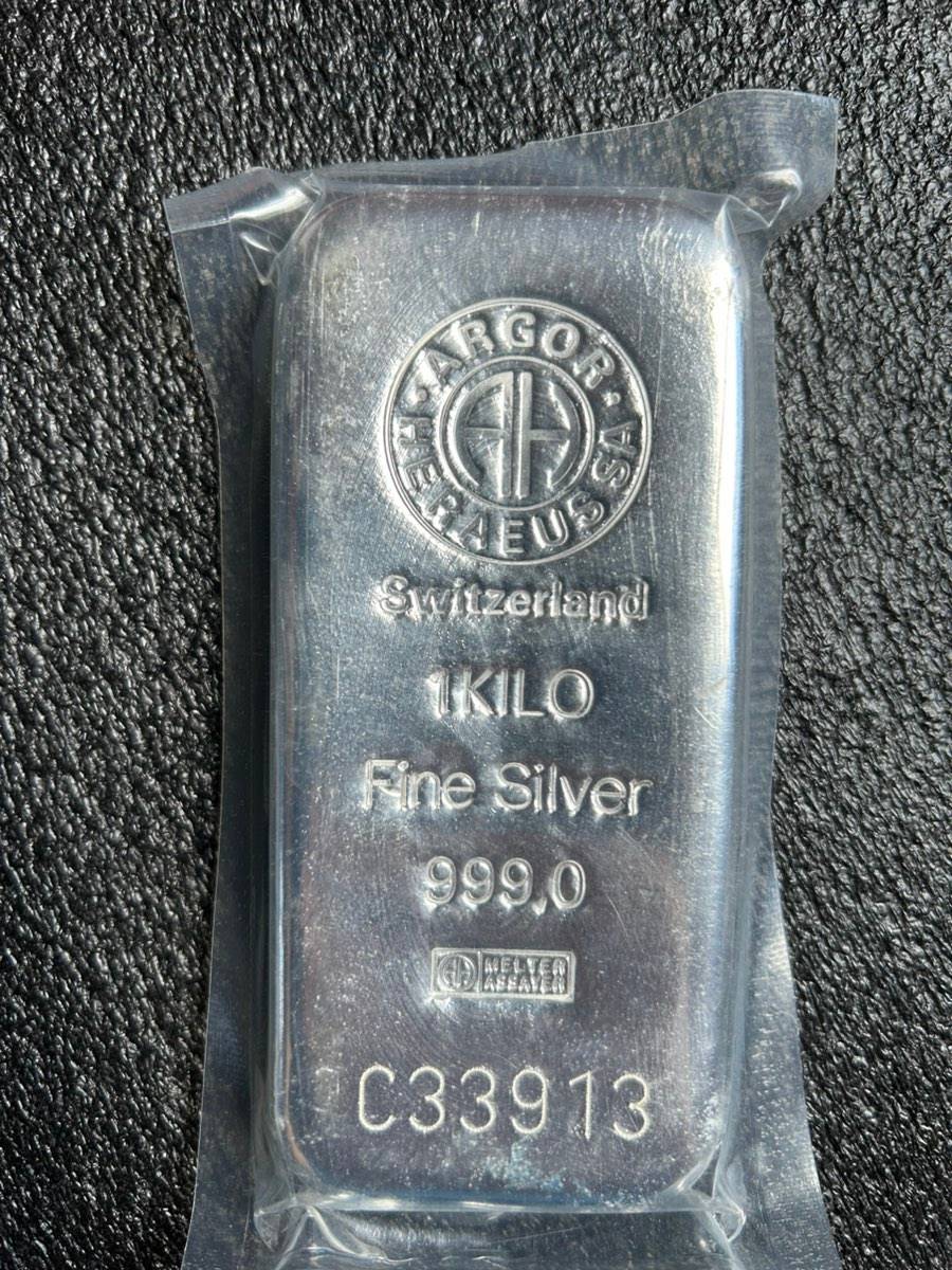 Ein Kilo Silberbarren