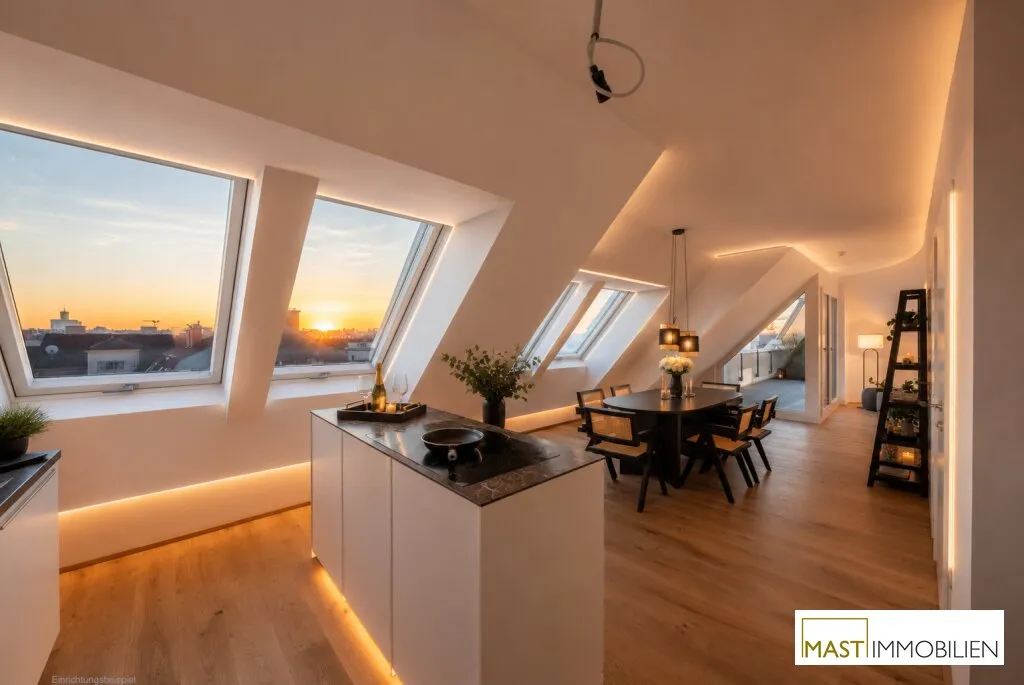 **NEU** Luxury View | Penthouse über den Dächern von Hernals | 21,80 m² Rooftop-Dachterrasse mit Weitblick! - Ansicht 3