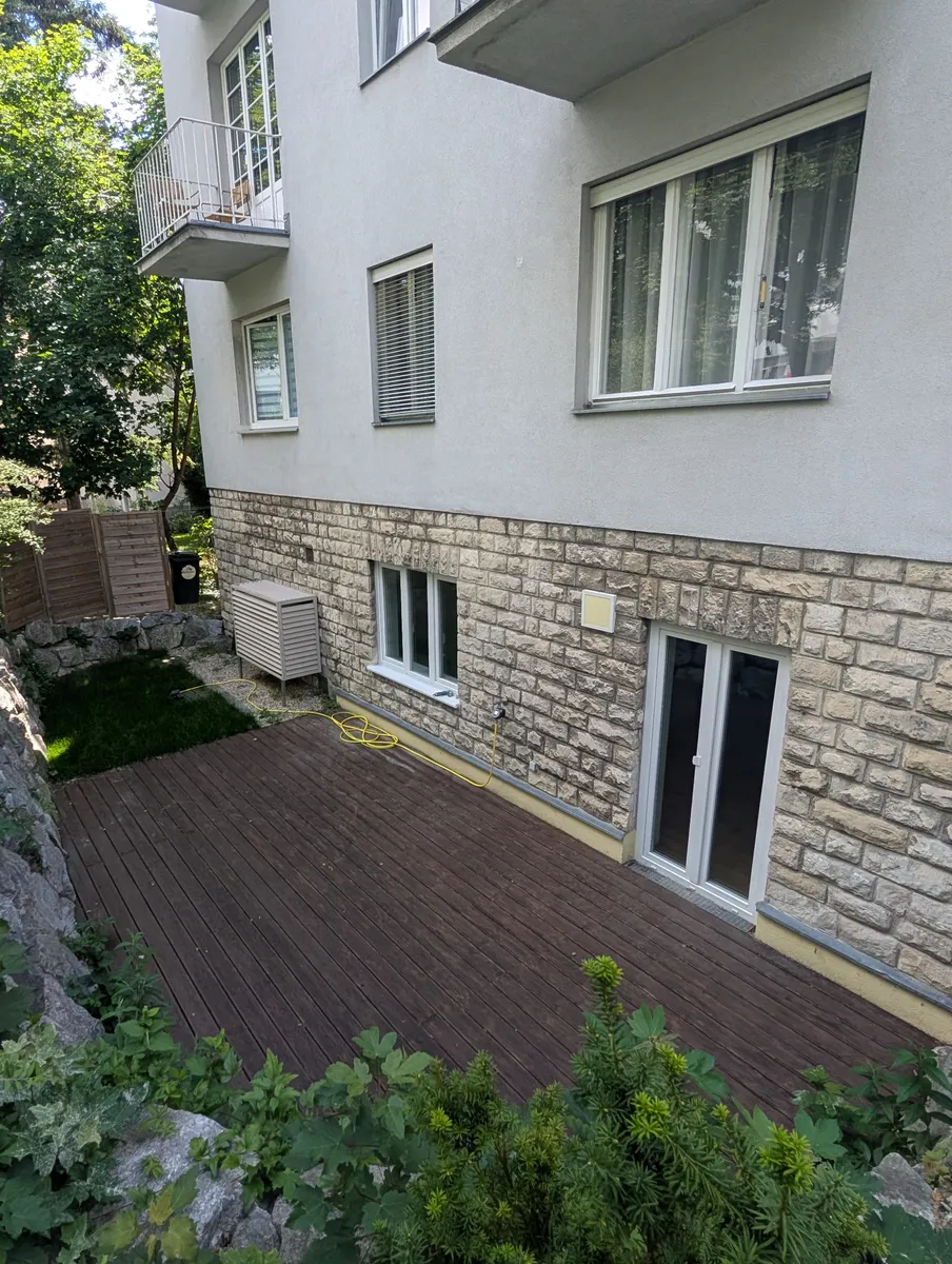 Bestandsfrei! Provisionsfrei! 2-Zimmer-Gartenwohnung mit 60 m² Privatgarten. Erstbezug nach Sanierung, Fußbodenheizung und Luftwärmepumpe! - Ansicht 3