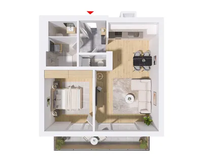 2-Zimmer-Wohnung mieten in Deutschlandsberg – 50,5 m², € 755 – Bild 8 von 8