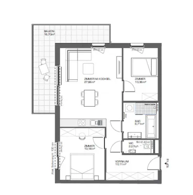 3-Zimmer-Wohnung kaufen in Wien – 70,08 m², € 500.055 – Bild 9 von 10