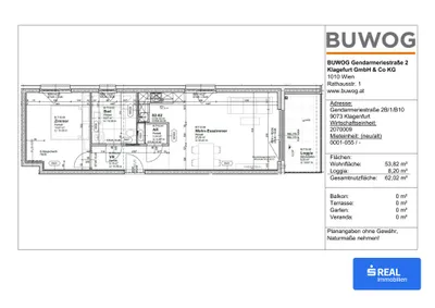 2-Zimmer-Wohnung kaufen in Klagenfurt – 53,82 m², € 329.900 – Bild 8 von 9