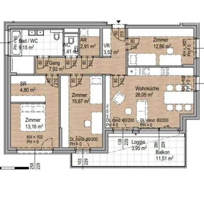 4-Zimmer-Wohnung kaufen in Wien – 97,45 m², € 808.000 – Bild 19 von 19