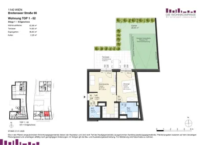 2-Zimmer-Wohnung kaufen in Wien – 42,88 m², € 335.000 – Bild 7 von 7