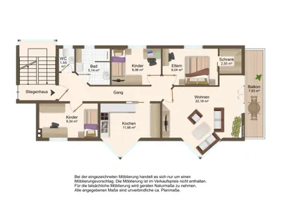 4-Zimmer-Wohnung kaufen in Innsbruck – 89 m², € 520.000 – Bild 9 von 9