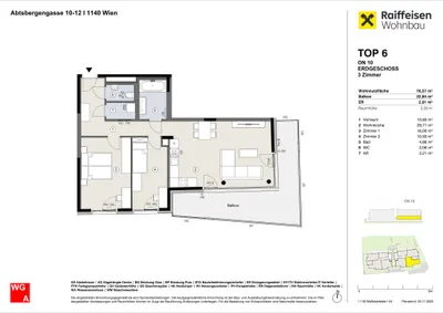 3-Zimmer-Wohnung kaufen in Wien – 76,57 m², € 646.900 – Bild 6 von 6