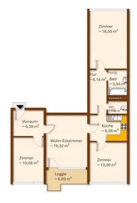 4-Zimmer-Wohnung kaufen in Salzburg Stadt – 84,13 m², € 435.000 – Bild 5 von 5