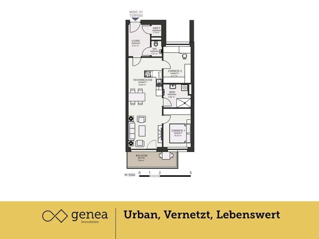Wohnung – Graz, Münzgraben, Jakomini - Ansicht 2