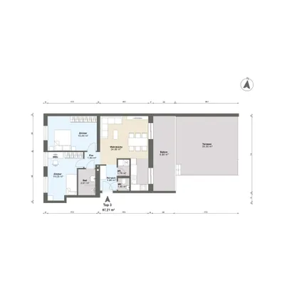 3-Zimmer-Wohnung kaufen in Amstetten – 67,24 m², € 299.000 – Bild 6 von 7