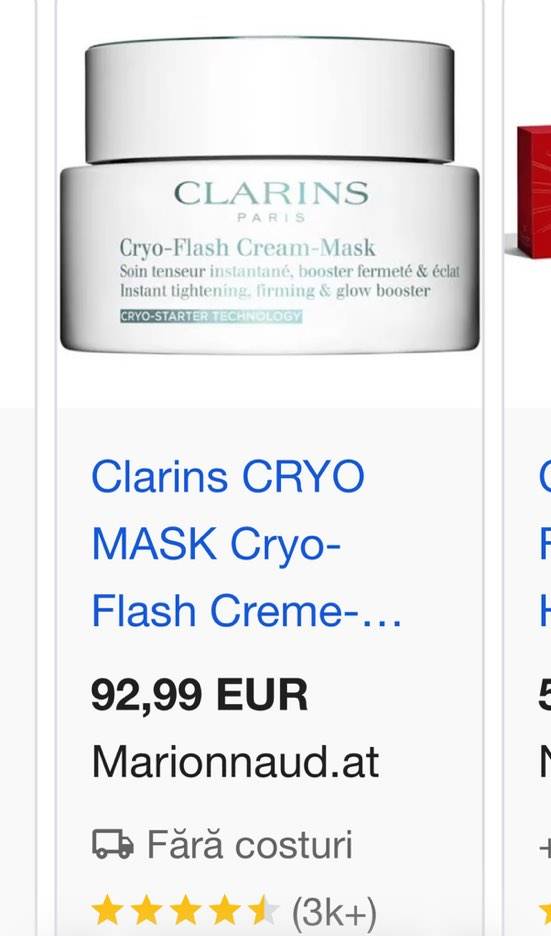 Clarins Cryo-Flash Cream-Mask 15 ml