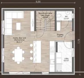 4-Zimmer-Haus kaufen in Weiz – 105 m², € 279.800 – Bild 4 von 5