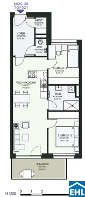 3-Zimmer-Wohnung mieten in Graz – 64,08 m², € 939 – Bild 18 von 18