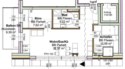 3-Zimmer-Wohnung kaufen in Linz – 55,97 m², € 321.300 – Bild 4 von 4