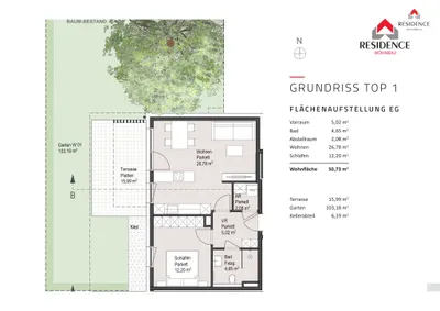 2-Zimmer-Wohnung kaufen in Salzburg Stadt – 50,73 m², € 430.000 – Bild 5 von 5