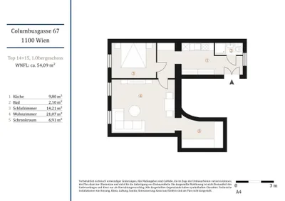 2-Zimmer-Wohnung kaufen in Wien – 54,09 m², € 160.000 – Bild 20 von 20