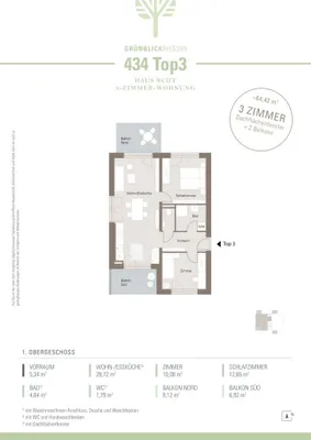 3-Zimmer-Wohnung kaufen in Graz – 64,42 m², € 293.111 – Bild 10 von 10