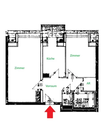 2-Zimmer-Wohnung kaufen in Graz – 56,87 m², € 129.900 – Bild 10 von 10
