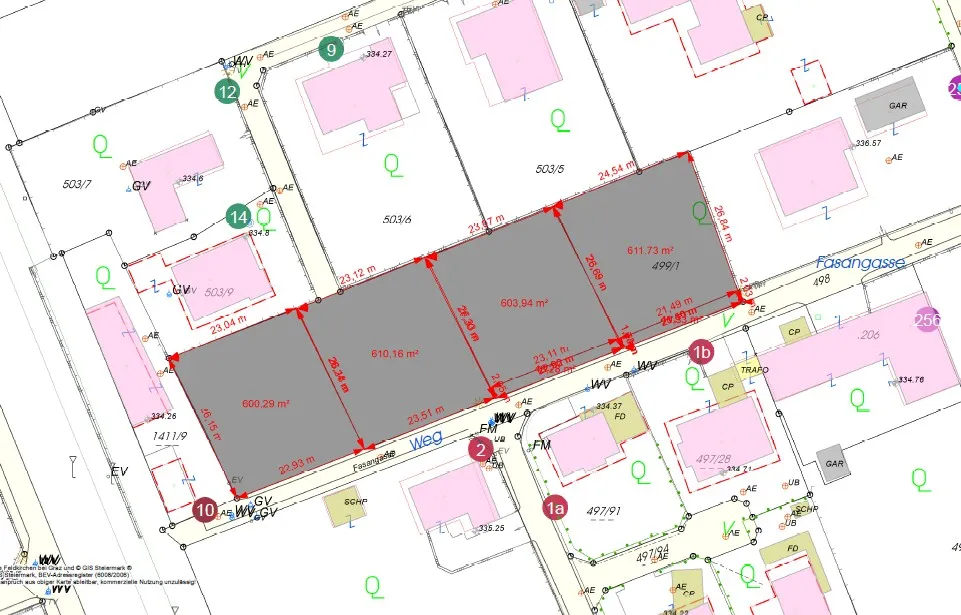 EINMALIGE GELEGENHEIT: SONNIGES BAUGRUNDSTÜCK IN TOPLAGE IN FELDKIRCHEN BEI GRAZ; HOHE BAUDICHTE, FAIRER PREIS !!! – pohled 3