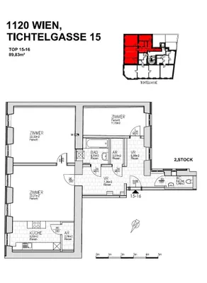 3-Zimmer-Wohnung kaufen in Wien – 89,93 m², € 289.000 – Bild 14 von 15