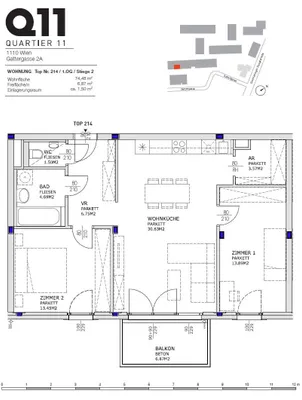3-Zimmer-Wohnung mieten in Wien – 74,48 m², € 1.380 – Bild 15 von 16