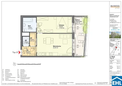 2-Zimmer-Wohnung mieten in Wien – 54,44 m², € 1.022 – Bild 9 von 9