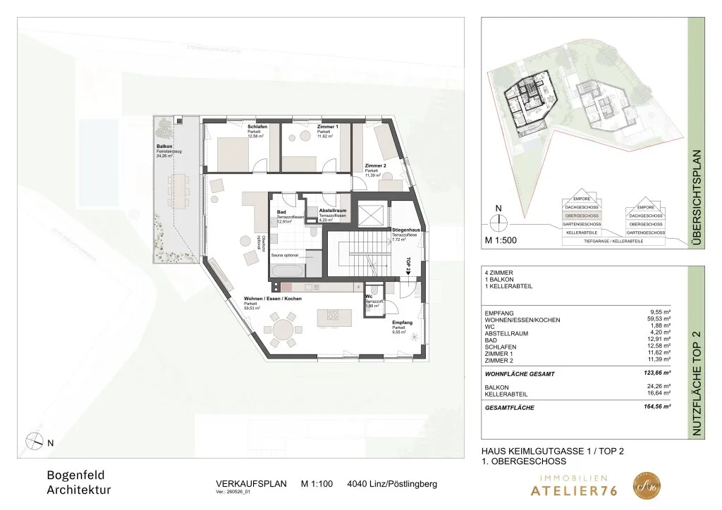 DAS KEIML am Auberg: Premium-Wohnen am Auberg - Exklusive Eigentumswohnungen über den Dächern von Linz! – pohled 3
