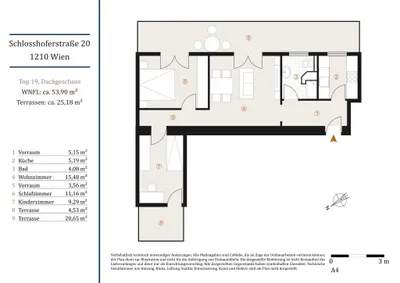 3-Zimmer-Wohnung kaufen in Wien – 53,9 m², € 329.000 – Bild 9 von 9