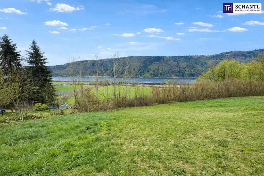 Katzensprung von Ybbs/D. - Mehr Grundstück für wenig Geld! Seltenes Baugrundstück mit genialem Donau-Blick in ruhiger Lage: 2.168 m² für großzügiges Eigenheim, Mehrgenerationenwohnen oder Wohnen & A – pohled 2