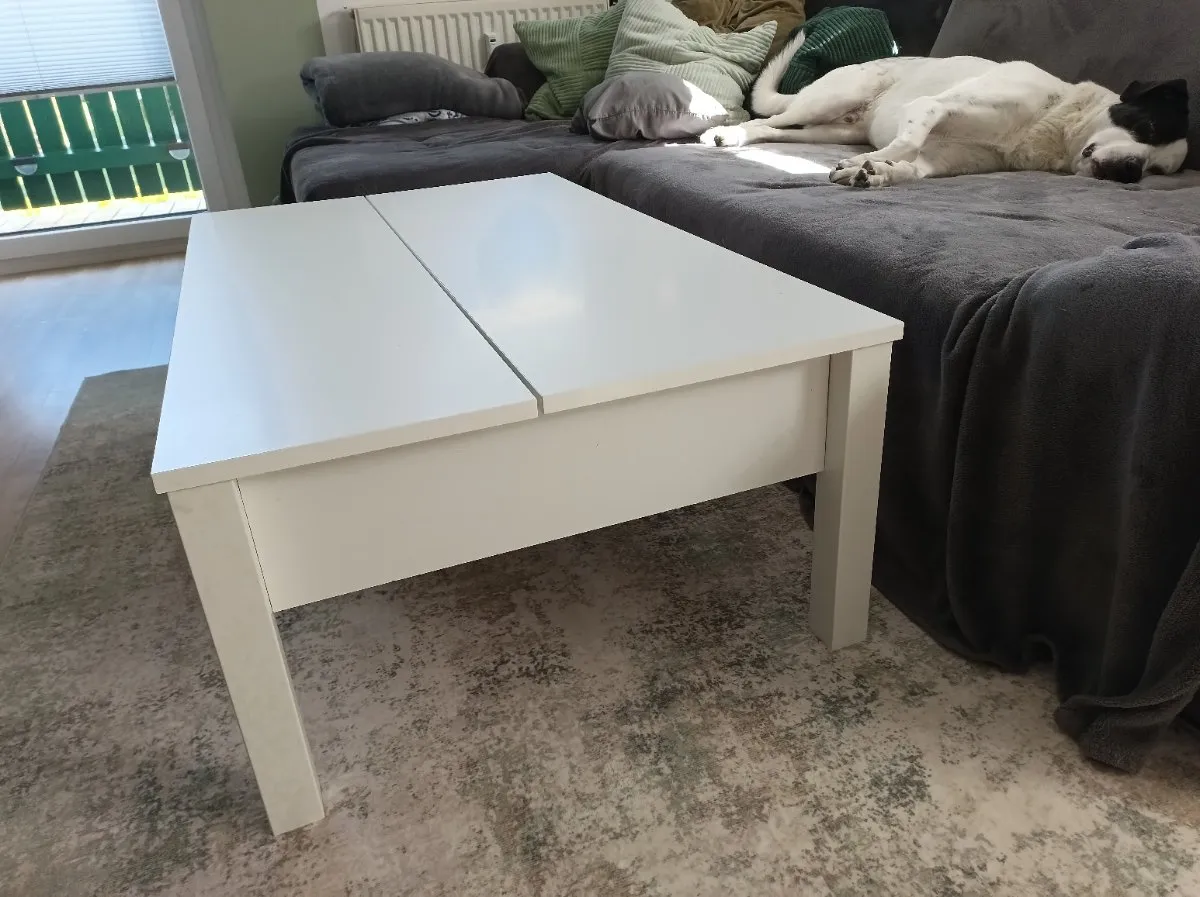 IKEA Couchtisch weiß höhenverstellbar mit Stauraum, € 50,- (5760 Saalfelden am Steinernen Meer)