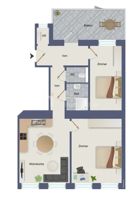 3-Zimmer-Wohnung kaufen in Wien – 59,74 m², € 295.000 – Bild 21 von 21