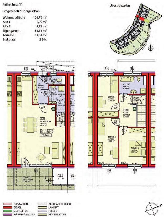Erstbezug | VERRINGERTE ANZAHLUNG | gefördertes Reihenhaus mit Garten | Kaufoption - Ansicht 2