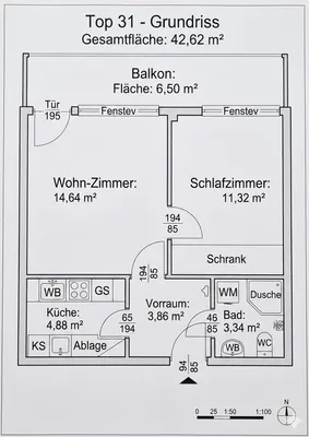 2-Zimmer-Wohnung mieten in Salzburg Stadt – 42 m², € 1.050 – Bild 2 von 30