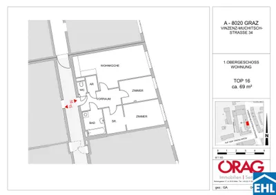 3-Zimmer-Wohnung mieten in Graz – 68,71 m², € 745 – Bild 6 von 6