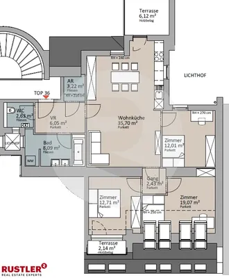 4-Zimmer-Wohnung mieten in Wien – 105,1 m², € 2.024 – Bild 14 von 15