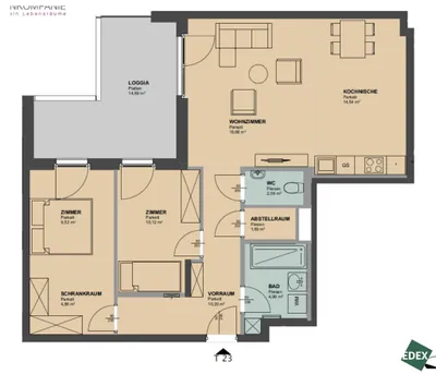 3-Zimmer-Wohnung mieten in Wien – 93 m², € 1.699 – Bild 19 von 19