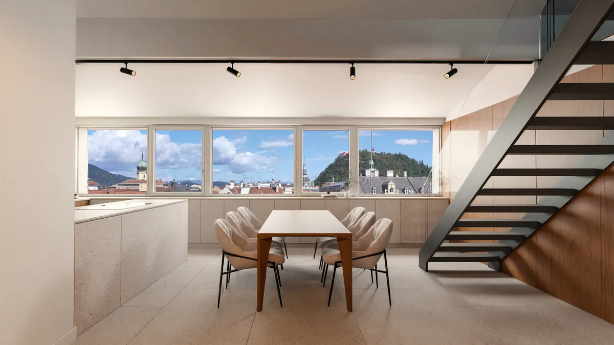 Top Investment hoch über Graz - 7 Dachgeschosswohnungen mit unverbaubarem Blick - Ansicht 3