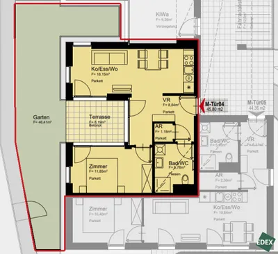 2-Zimmer-Wohnung mieten in Wien – 46 m², € 949 – Bild 15 von 15