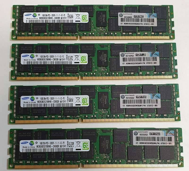 16GB Samsung 1600MHZ PC3-12800 CL11 DUAL RANK ECC DDR3 Server Workstation Ram
